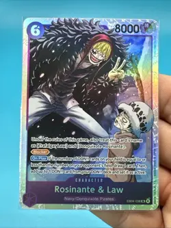 One Piece The Azure Sea’s Seven OP14-EB04 Rosinante & Law EB04-038 SR English - Image 2