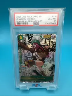 2025 ONE PIECE LEGACY OF THE MASTER MANGA ALT ART #118 JEWELRY BONNEY PSA 10 - Image 1