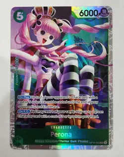 One Piece Perona OP14-033 Super Rare (SR) NM The Azure Sea's Seven - Image 1
