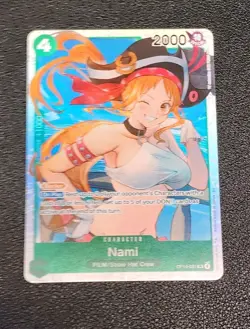 One Piece CCG Nami OP14-031 SR The Azure Sea's Seven Foil English - Image 2