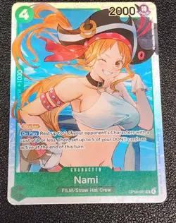 One Piece CCG Nami OP14-031 SR The Azure Sea's Seven Foil English - Image 1