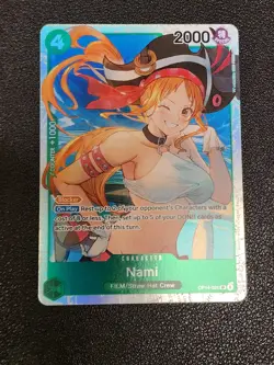 One Piece CCG Nami OP14-031 SR The Azure Sea's Seven Foil English - Image 1