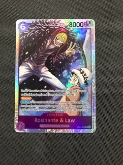 One Piece The Azure Sea’s Seven OP14-EB04 Rosinante & Law EB04-038 SR English - Image 1