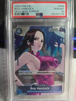 2023 Boa Hancock OP02 Paramount War Box Topper OP02-059 UC PSA 10 English - Image 1