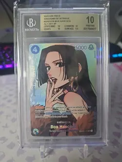 2023 One Piece Kingdoms Of Intrigue Boa Hancock Sp BGS 10 English OP01-078 OP04 - Image 1