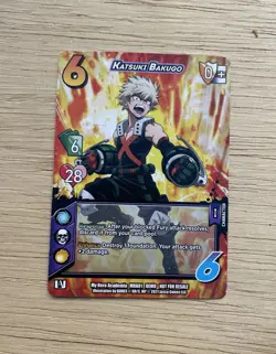 UNIVERSUS My Hero Academia Demo Deck Game Card Katsuki Bakugo - Image 1
