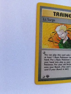 Pokemon Gym Hereos-Lt. Surge Trainer Card-1st Edition- Near Mint- 101/132 - Image 4