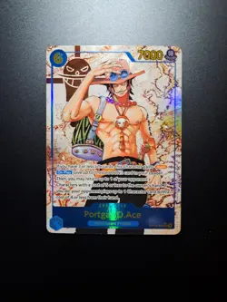 Portgas D Ace OP13-119 Secret Rare Alternate Art One Piece Card English Carrying - Image 1