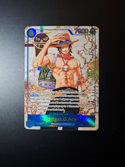 Portgas D Ace OP13-119 Secret Rare Alternate Art One Piece Card English Carrying - Image 2