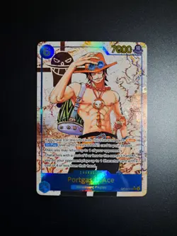 Portgas D Ace OP13-119 Secret Rare Alternate Art One Piece Card English Carrying - Image 3