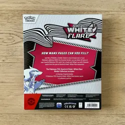 ‍Pokemon White Flare Binder Collection | Booster Cards Binder | Scarlet Violet - Image 2