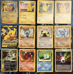 Vintage Pokemon Pikachu 12 Card Lot WOTC NM - LP Legendary Fossil Neo Destiny - Image 1