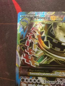 Pokemon TCG M Mega Steelix EX Full Art Holo Rare Card 109/114 XY Steam Siege - Image 2