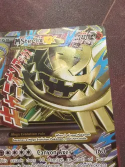 Pokemon TCG M Mega Steelix EX Full Art Holo Rare Card 109/114 XY Steam Siege - Image 3