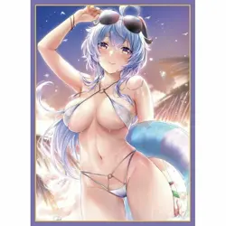 Genshin Impact Swimsuit Ganyu doujin Card Sleeve Protector - Image 1