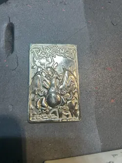 1999 Burger King Pokemon Charizard Nintendo 23K Gold Plated Trading Card - Image 3