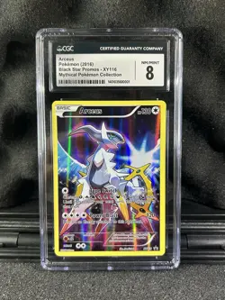 Arceus XY116 Holo Card Promo CGC 8 Mint Black Star Promo Mythical Collection - Image 1