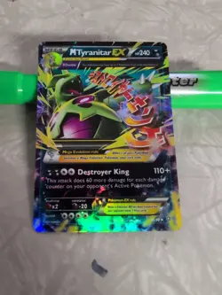 Pokemon TCG Mega M Tyranitar EX Holo Ultra Rare Card Ancient Origins 43/98 HP - Image 1