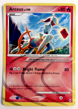 Pokemon TCG Arceus AR3 2009 Platinum Arceus Holo Rare Card - LP - Image 1