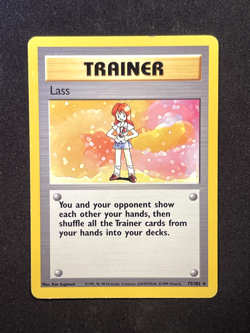 NM (Unlimited) Pokemon LASS Card BASE Set 75/102 Non-Holo Rare WOTC Trainer - Image 1