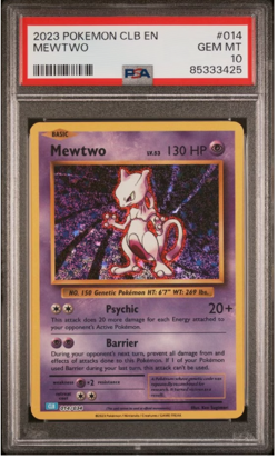 2023 POKEMON CLB TRADING CARD GAME CLASSIC #014 MEWTWO PSA 10 - Image 1