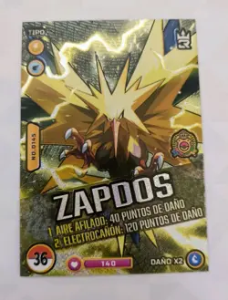 CARD POKEMON MASTER JOURNEYS Foil 3R #E36 ZAPDOS Kanto TCG Peru Edition 2023 - Image 1