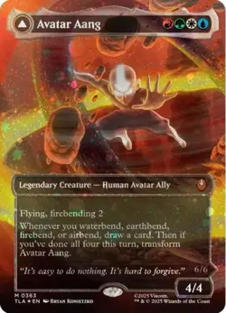 MTG English Avatar Aang (Raised Foil) NM Foil Avatar: The Last Airbender - Image 1