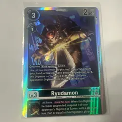 Ryudamon BT15-056 SR Exceed Apocalypse NM Digimon Card - Image 1