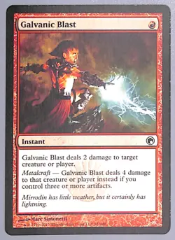 4X Galvanic Blast - 91 - Scars of Mirrodin (SOM) MTG - Image 1