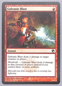 4X Galvanic Blast - 91 - Scars of Mirrodin (SOM) MTG - Image 3