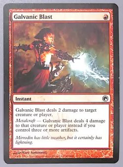 4X Galvanic Blast - 91 - Scars of Mirrodin (SOM) MTG - Image 5