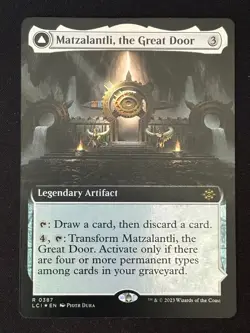 1x MTG Matzalantli, the Great Door (Extended Art, Foil) - (LCI) #387 - Magic - Image 1