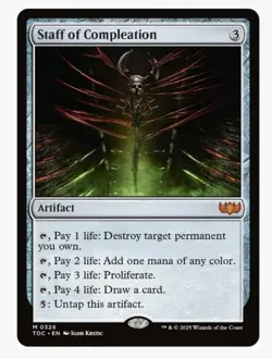 1x MTG Staff of Compleation - Tarkir Rare! NM Mint! Ships Fast! - Image 1