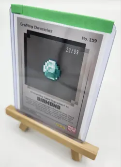 2024 Panini MINECRAFT Crafting Cronicles Enchanting Table Diamond /99 Gold Foil - Image 2