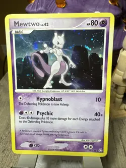 Pokemon Mewtwo Card LV.42 Basic Holo Rare - Image 1