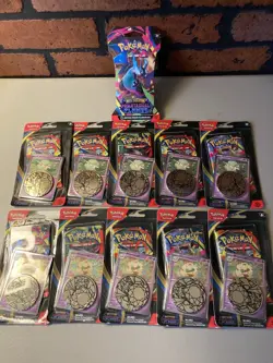 Lot of 11 Pokemon TCG Mega Evolution Phantasmal Flames Blister Pack Promo Sealed - Image 1
