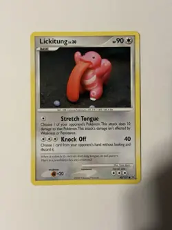 Pokemon TCG 2009 Lickitung 80/127 Platinum Yuka Morii - Near Mint / LP Condition - Image 2