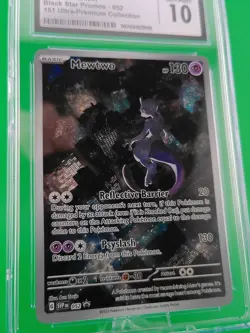Mewtwo #052 Black Star Promos 2023 English Pokemon 151 UPC CGC 10 9065 - Image 3