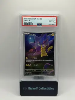 2025 Pokemon TCG Scarlet Violet Collect 151 Chinese #172 Pikachu AR PSA 10 GEM - Image 1