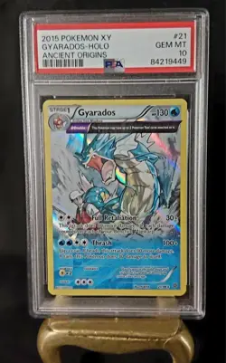 2015 POKEMON XY ANCIENT ORIGINS #21 GYARADOS-HOLO PSA 10 - Image 2