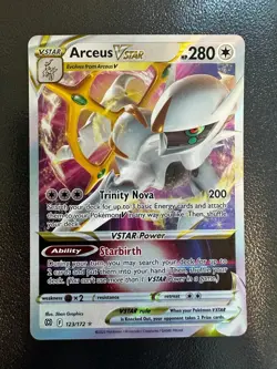 💥 Arceus VSTAR 123/172 Brilliant Stars Pokemon TCG Holo Ultra Rare NM - Image 1