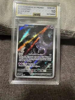 2023 POKEMON SVP EN-SV PROMO 151 ULTRA-PREMIUM COLLECTION #052 MEWTWO AGS 10 - Image 1