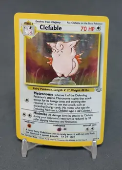 Pokemon TCG: Holo Rare Clefable 1/64, Jungle Set - Unlimited, Curling - Image 1
