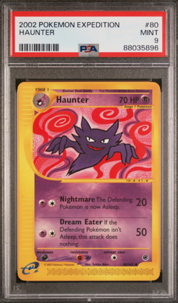 2002 POKEMON EXPEDITION 80 HAUNTER PSA 9 - Image 1