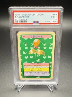 Pokemon Bellsprout Topsun Blue Back #69 1997 PSA 9 Low Pop - Image 1