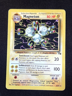 Pokemon TCG Magneton Fossil 26/62 Unltd Non Holo Rare NM. - Image 1