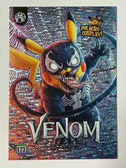 Venom (Pikachu) #E23 - Silver Holo Box Hit Electric Pikachu Cosplay - Pokemon - Image 1