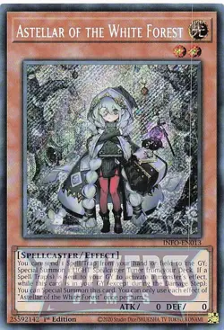 Yugioh INFO-EN013 - Astellar of the White Forest - Secret Rare - Image 1