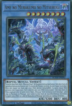 yugioh Ame no Murakumo no Mitsurugi SUDA-DE092 Ultra Rare 1Auflage Deutsch - Image 1