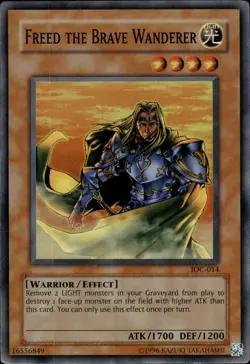 Freed The Brave Wanderer - Super Rare IOC-014 - LP - YuGiOh - Image 1